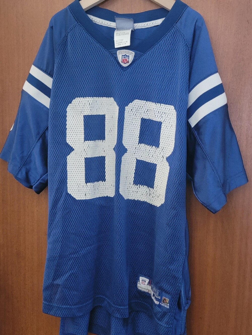 NFL Equipment Marvin Harrison #88 Colts Blue Youth L Jersey